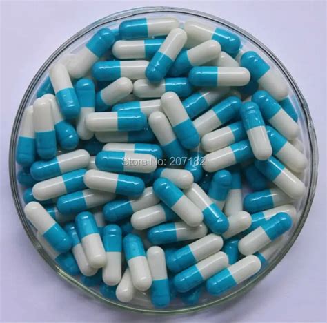 teilepaket getrennt  blauweiss harte kapsel gelatine kapsel leere kapselcapsules