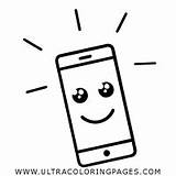 Coloring Smartphone Pages Smile sketch template