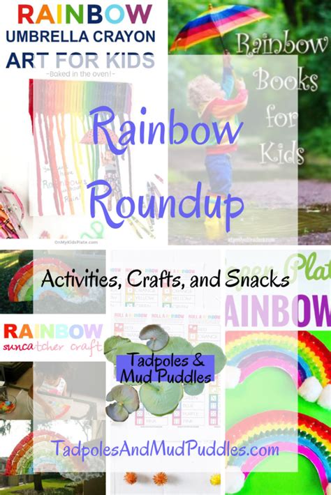 rainbow roundup tadpoles  mud puddles fun projects  kids