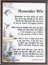 Remembering Loved Ones Poems Pictures