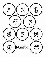Numbers Coloring Counting Activity Pages Cut Sheet Objects Circles Number Sheets Numerals Printable Clipart Clip Print Educational Activities Learning Drawing sketch template