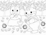 Coloring Calico Critters Pages Print Color Kids sketch template