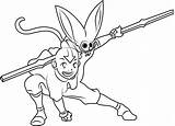 Airbender Aang Fu Kung Colorear Coloringpages101 sketch template