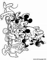 Mickey Coloring Mouse Pages Friends Disney Group Printable Color Ears Kids Clipart Minnie Characters Print Rocks Colouring Sheets Baby Book sketch template
