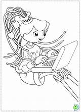Betty Spaghetty Coloring Dinokids Websincloud Pages Close Print L0 sketch template