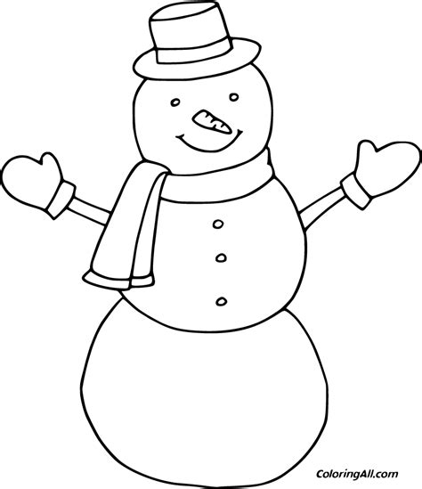 snowman coloring pages coloringall