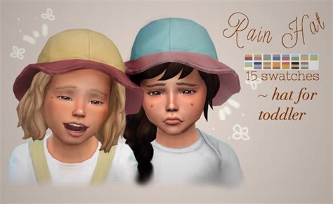 vintagesimmer sims  cc kids clothing toddler baseball hats hats