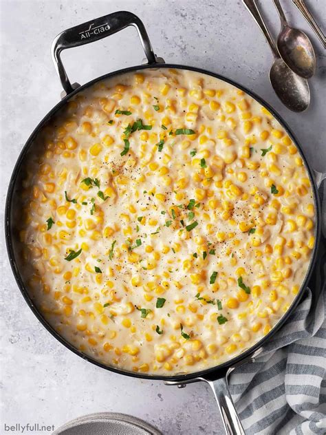 creamed corn recipe quick  easy belly full