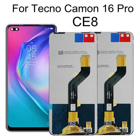 6 8 lcd para tecno camon 16 pro display lcd de toque digitador da tela