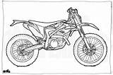 Motorcycle Ktm Freeride Exc Glide Harley Bikes sketch template
