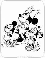 Coloring Minnie Mouse Pages Disneyclips Millie Melody Mickey Friends Nieces sketch template