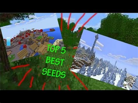 top mcpe seeds  youtube