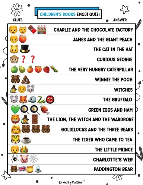 disney movie printable emoji quiz with answers artofit