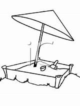 Sandbox Clipart Coloring Cartoon Pages Keywords Related sketch template