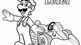 Coloring Wii Luigi Pages Baby Mario Color Getcolorings Kart Printable sketch template