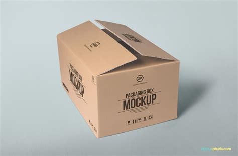 packaging box mockup  psd  zippypixels