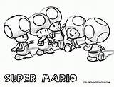 Mario Coloring Pages Super Nintendo Characters Character Toad Kart Drawing Baby 3d Printable Bros Kids Color Cartoons Ages Pixel Print sketch template