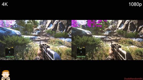 Far Cry 4 1080p Vs 4k Gtx 980 Fps Comparison Youtube