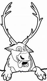 Sven Olaf Drawing Reindeer Ausmalbilder Drawinghowtodraw Outline Ausmalen Clipart Drawings Eiskönigin Colouring Przeczytaj sketch template