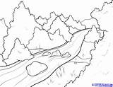 River Coloring Pages Getcolorings Color sketch template