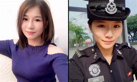 i surrender cute malaysian policewoman gets netizens