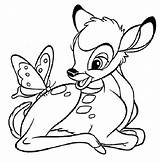 Faon Biche Bambi Coloring Dessins sketch template