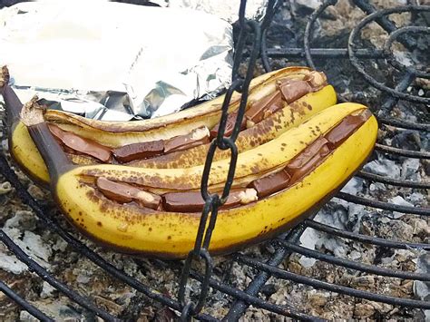 schoko banane vom grill rezept mit bild von cleo13