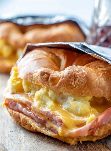 easy croissant breakfast sandwiches  perfect breakfast recipe
