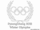 Coloring Olympics Pages Winter Olympic Print Printable Pyeongchang Getdrawings sketch template