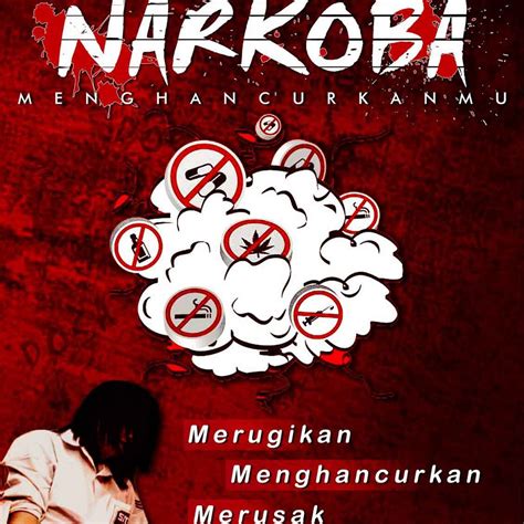 gambar ilustrasi poster narkoba hilustrasi