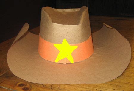 paper hat western crafts arts  crafts  kids