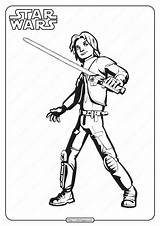 Ezra Rebels Bridger Starwars sketch template