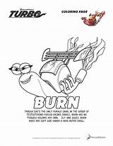 Turbo Coloring Pages Burn Sheets Colouring Printable Activity Worksheets Movie Giveaway Kids Available Alphabet Plus Fheinsiders Racing Stores Now Tweet sketch template