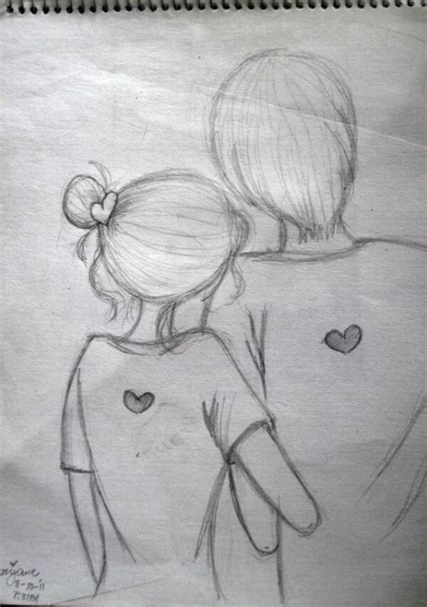 42 Simple Pencil Sketches Of Couples In Love Artistic Haven