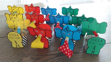 traktatie olifant kindergarten novelty kids baby candy clothing