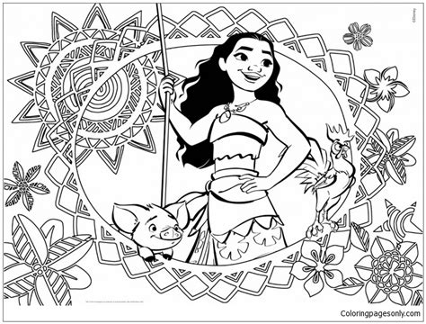 moana pig coloring pages coloring pages