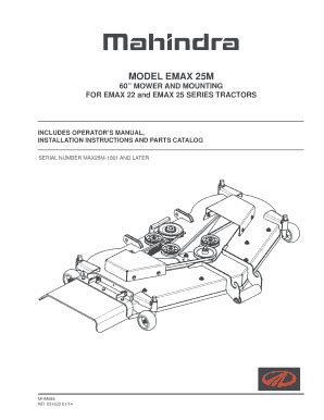 mahindra emax  parts diagram fill  printable fillable blank pdffiller