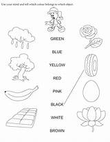 Worksheet English Activity Color Colour Object Coloring Mind Shapes Use Which Tell Bestcoloringpages Belongs Comments sketch template