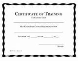 Free Training Certificates Images
