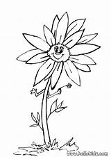 Coloring Sunflower Ausmalen Fleur Girassol Sonnenblume Hellokids Farben Drucken Blumen Deville Cruella Línea sketch template