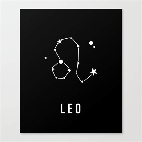 Leo Zodiac Sign Quote Canvas Print By Thedailyquotes