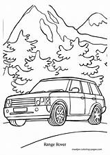 Rover Range Coloring Pages Land Evoque Automobile Color Print Book Printable Browser Window Getdrawings Getcolorings sketch template