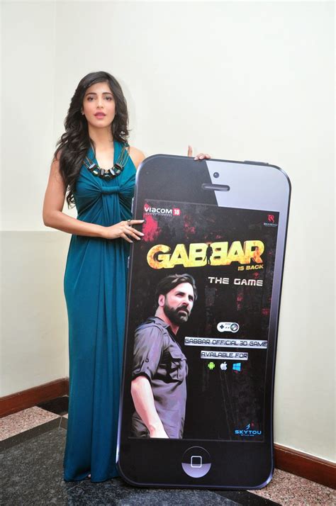 high quality bollywood celebrity pictures shruti hassan looks super sexy at ‘gabbar game