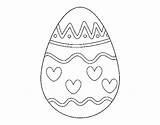 Egg Coloring Hearts Coloringcrew Easter sketch template