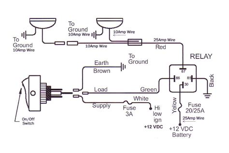 wiring diagram  fog lights  relay
