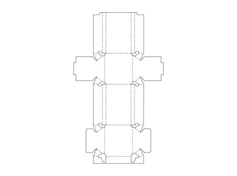 packing box   dxf file   dxf patterns