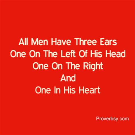 men   ears proverbsy
