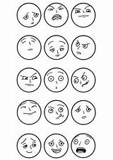 Expressions Facial Coloring Choose Board sketch template
