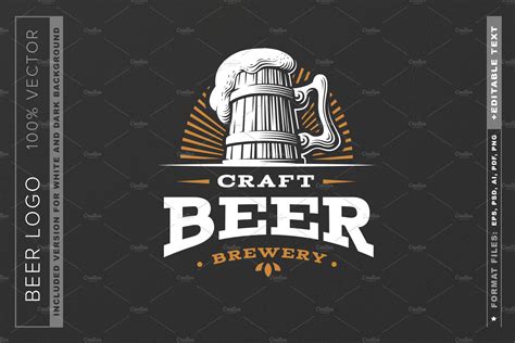 beer logo branding logo templates creative market