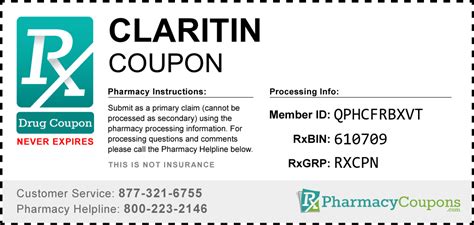 claritin coupon pharmacy discounts